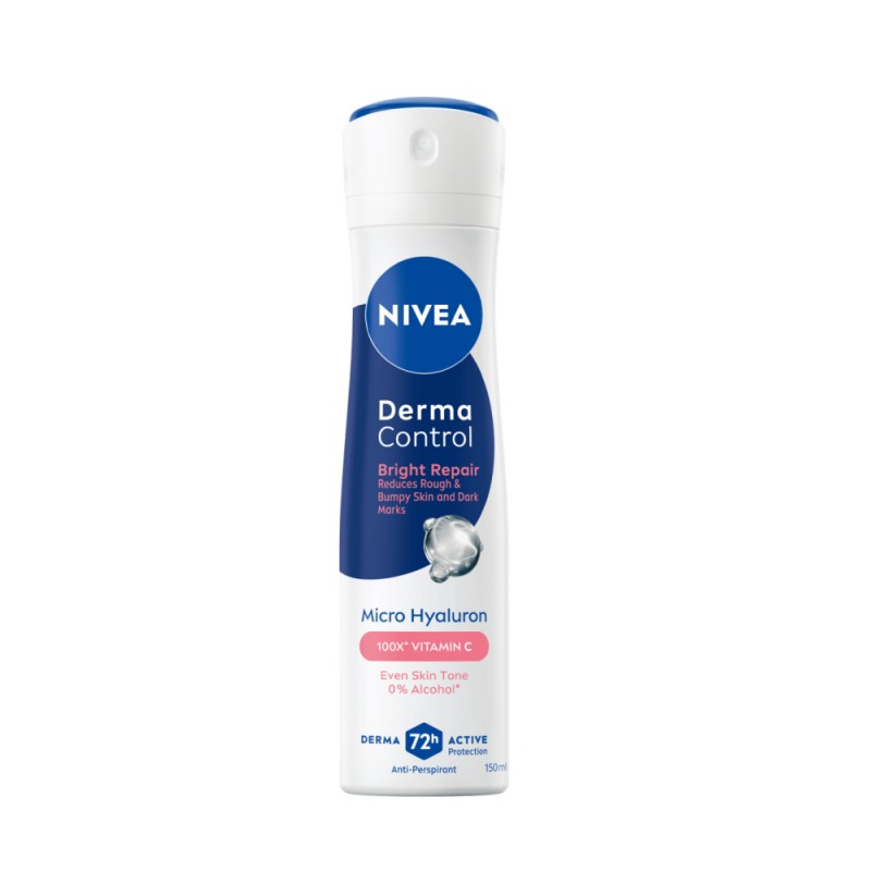 NIVEA Female Deodorant Spray 50ml - Derma Control (Defend / Bright Repair) for Female Deodorant
