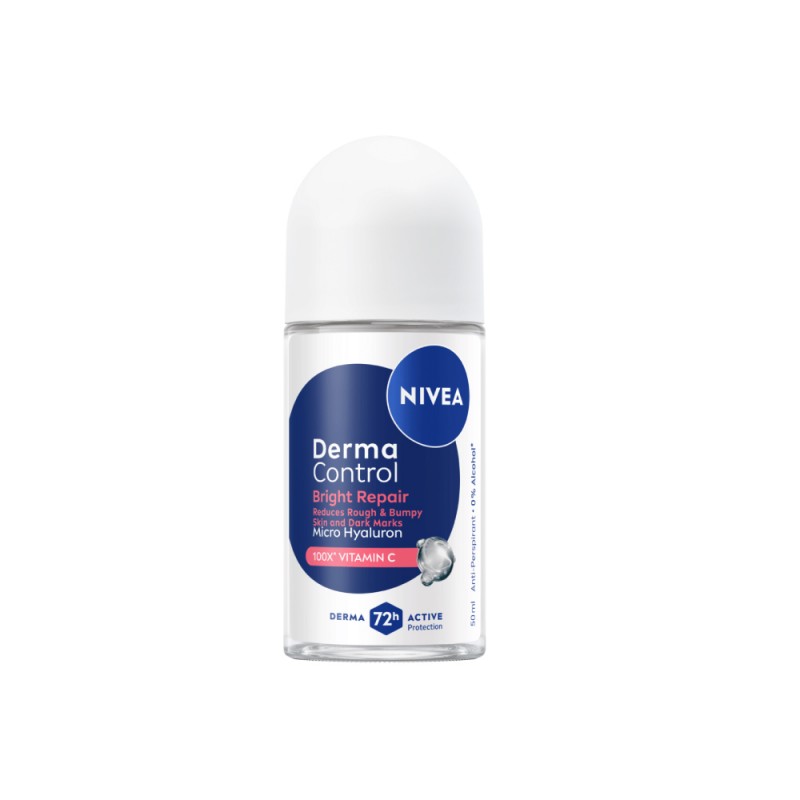 NIVEA Female Roll On Deodorant 50ml - Derma Control (Defend / Bright Repair) for Female Deodorant