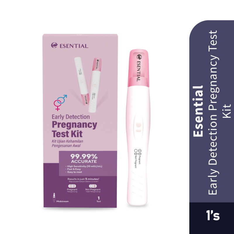 ESENTIAL Early Detection Pregnancy Test HCG 1's for Pregnant Test, Pregnancy Test UPT
