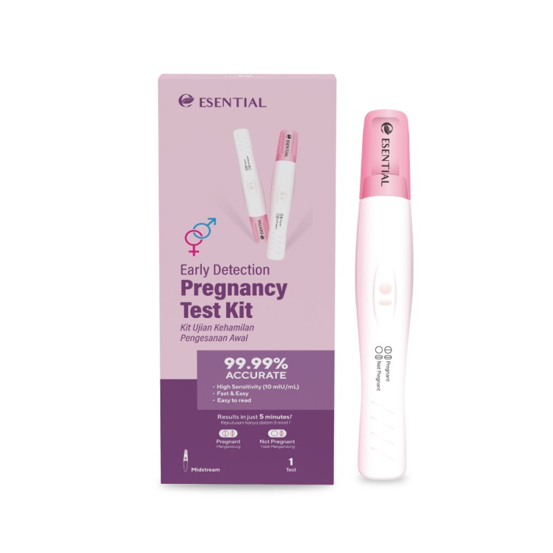 ESENTIAL Early Detection Pregnancy Test HCG 1's for Pregnant Test, Pregnancy Test UPT