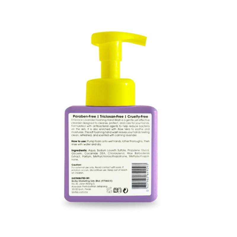 EMBRACE Antibacterial Foaming Hand Wash 250ml for Sabun Cuci Tangan, Handwash, 洗手液