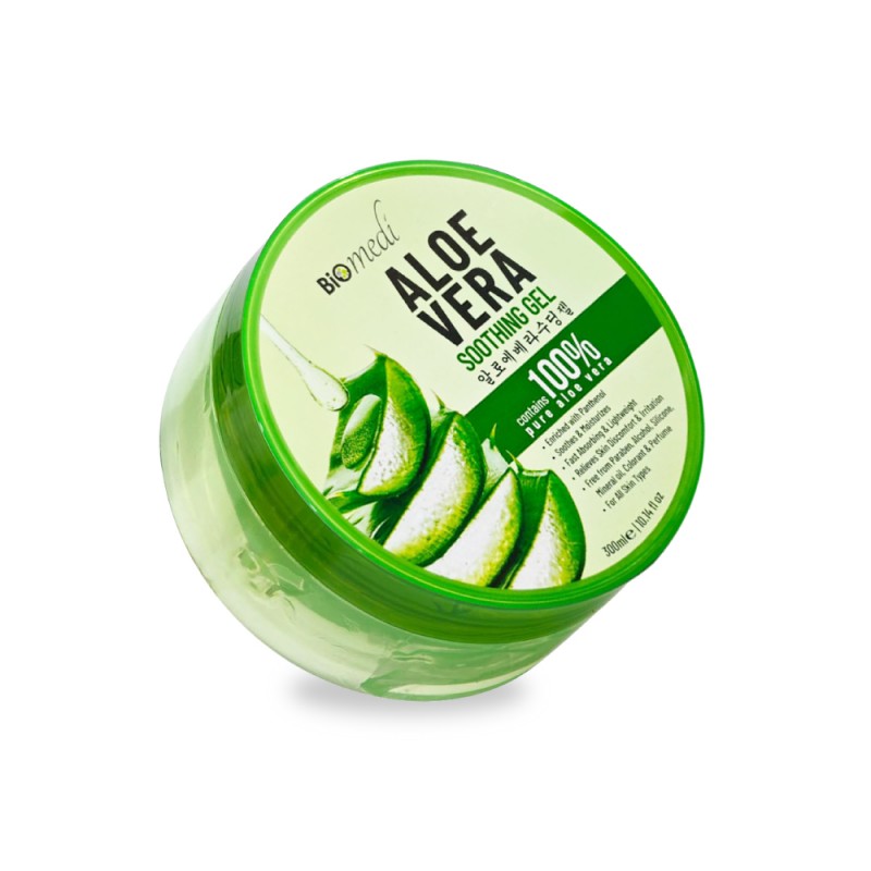 BIOMEDI Aloe Vera Gel 300ml with Aloevera Gel Original 100%, Panthenol Moisturizer