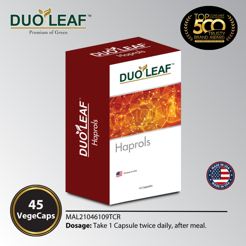 DUOLEAF Haprols 45's with Milk Thistle Supplement for Jaundice, Liver Supplement