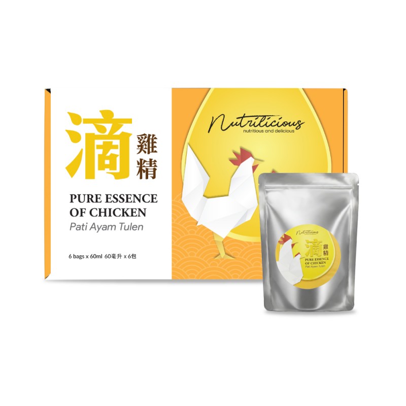 NUTRILICIOUS Pure Essence of Chicken 6's X 60ml for Chicken Essence, Pati Ayam, 鸡精
