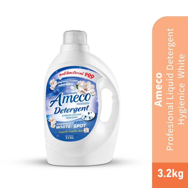 AMECO Professional Liquid Detergent 3.2kg for Laundry Detergent, Sabun Basuh Baju, 洗涤剂