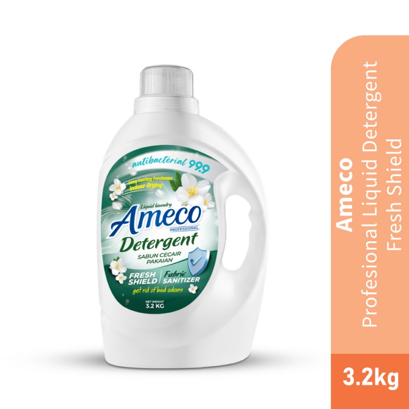 AMECO Professional Liquid Detergent 3.2kg for Laundry Detergent, Sabun Basuh Baju, 洗涤剂