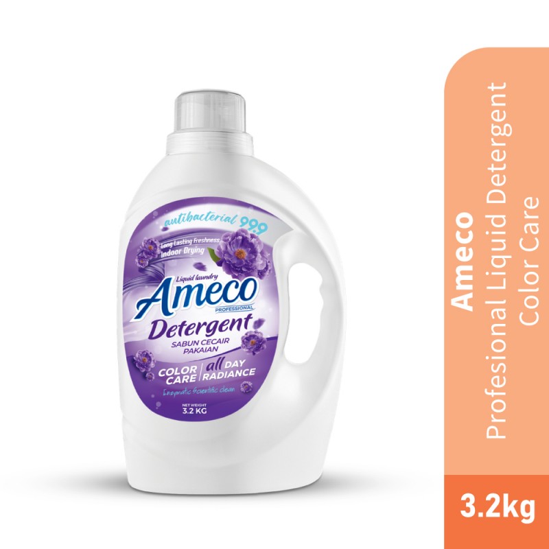 AMECO Professional Liquid Detergent 3.2kg for Laundry Detergent, Sabun Basuh Baju, 洗涤剂