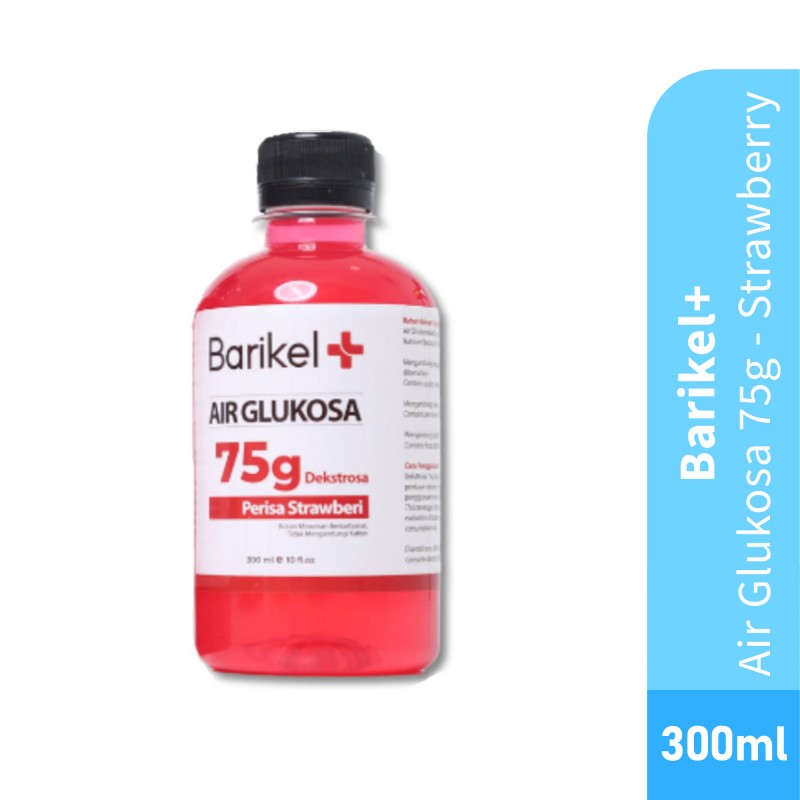 Barikel+ Air Glukosa 75g 300ml (Apple/HoneyDew/Strawberry/Orange)