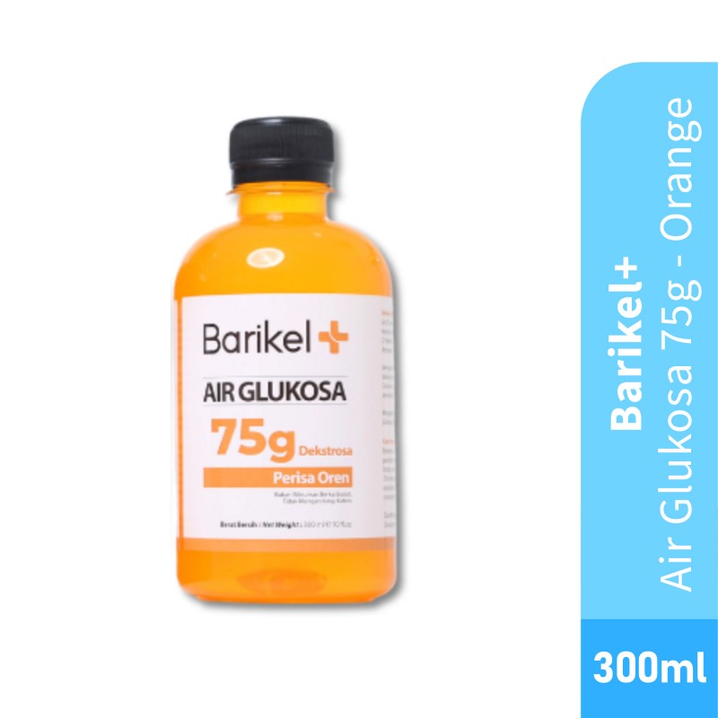 Barikel+ Air Glukosa 75g 300ml (Apple/HoneyDew/Strawberry/Orange)
