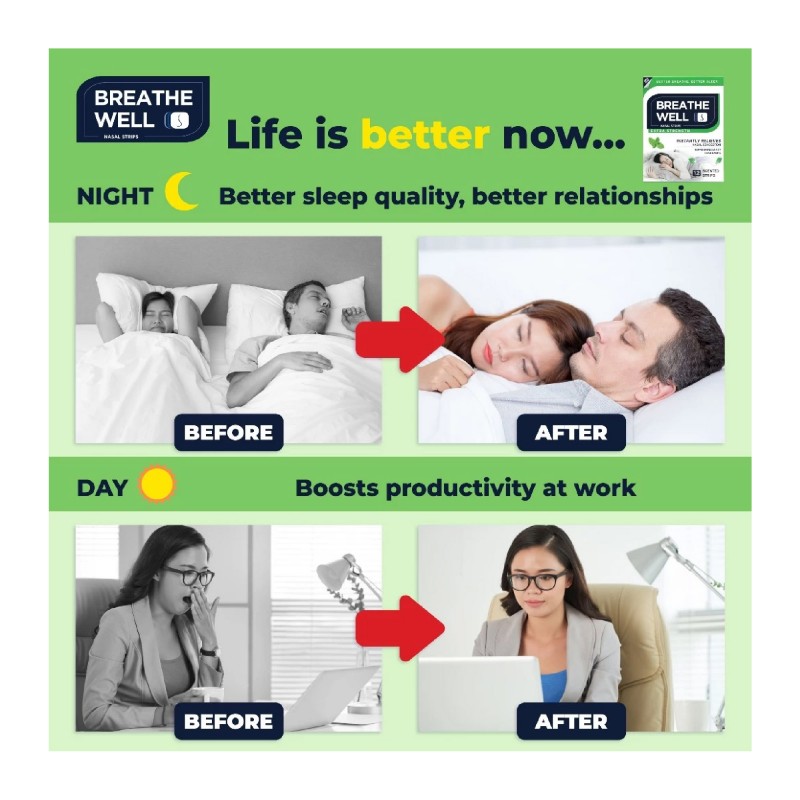 Breathe Well Nasal Strips 12's Extra Strength for nose strip, nasal strip