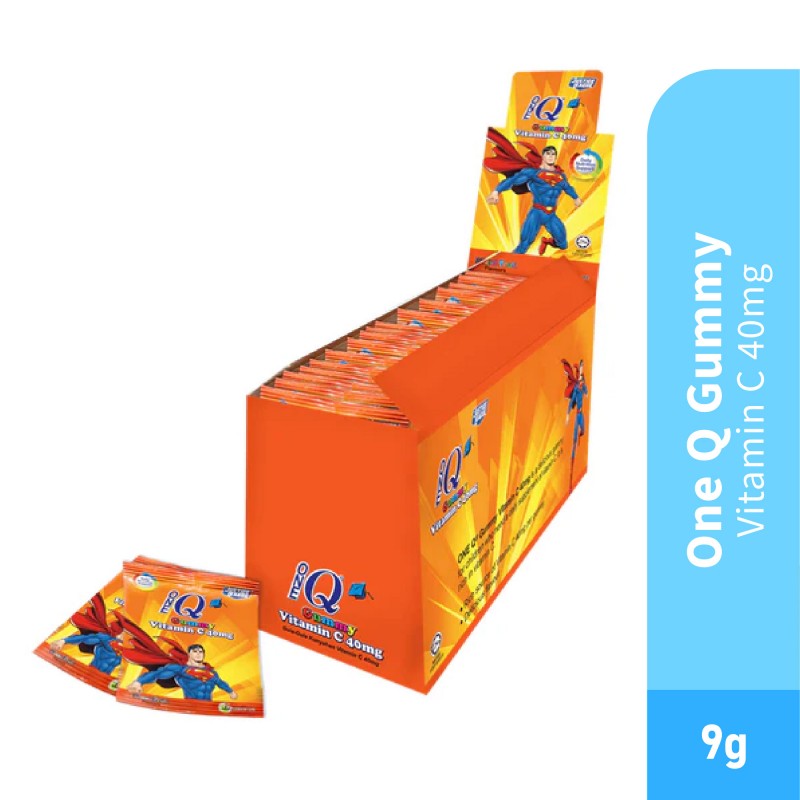 One Q Gummy Vitamin C 40mg 9g for Vitamin C, Gummy, Kids