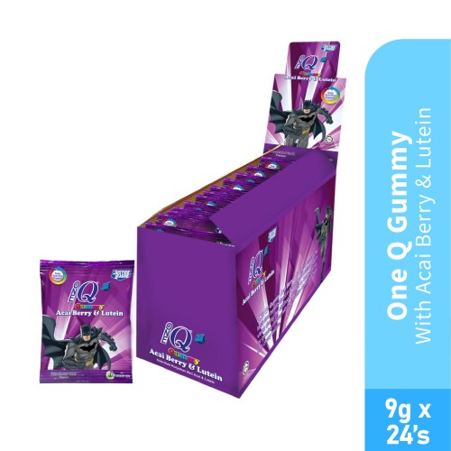 One Q Gummy with Acai Berry & Lutein (9g x 24's) for Eye, Gummy, Kids