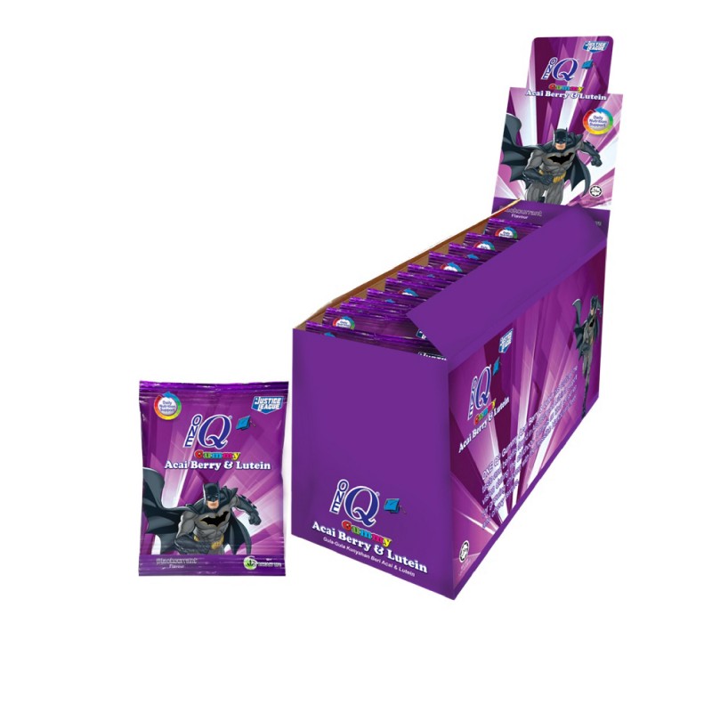 One Q Gummy with Acai Berry & Lutein (9g x 24's) for Eye, Gummy, Kids