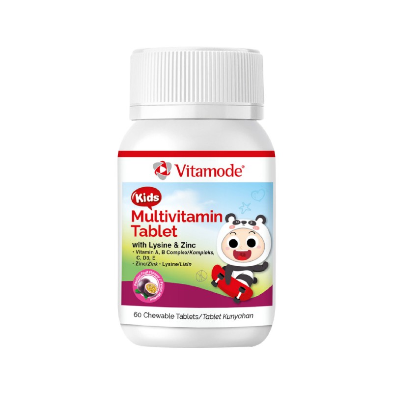 VITAMODE KIDS MULTIVITAMIN TABLET WITH LYSINE & ZINC 60'S