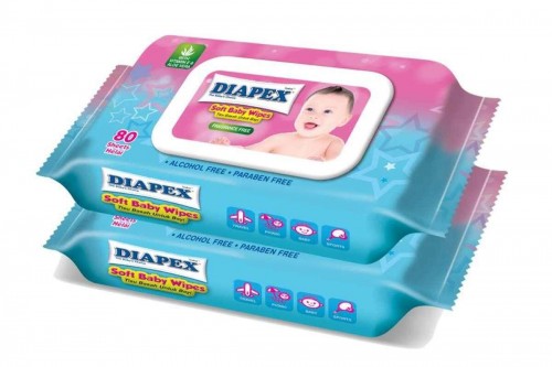 DIAPEX SOFT BABY WIPES 80'S X 2 (WD01)