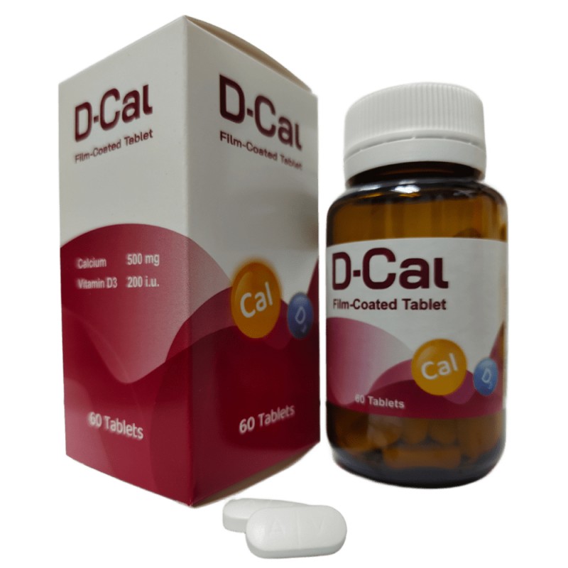 DCAL 60's with Calcium, Vitamin D3 for Bone Health