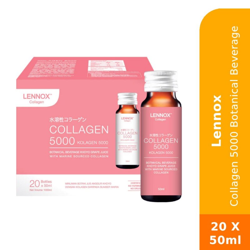 Lennox Collagen 5000 Botanical Beverage 20’s x 50ml – For Youthful, Radiant Skin