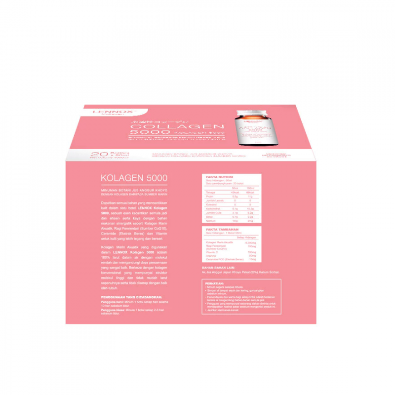 Lennox Collagen 5000 Botanical Beverage 20’s x 50ml – For Youthful, Radiant Skin