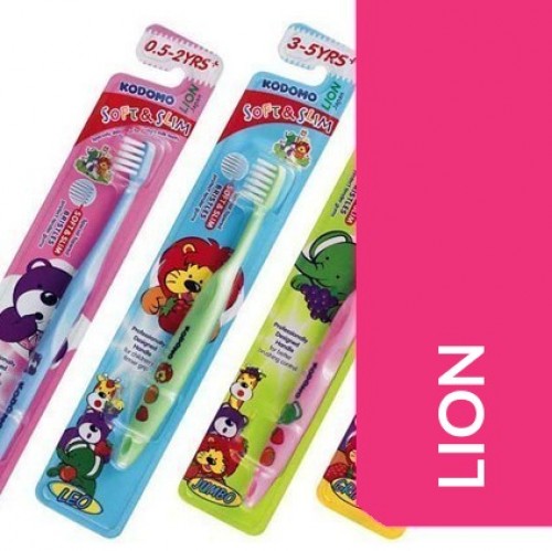 KODOMO LION TOOTHBRUSH SOFT & SLIM (6YRS-9YRS)