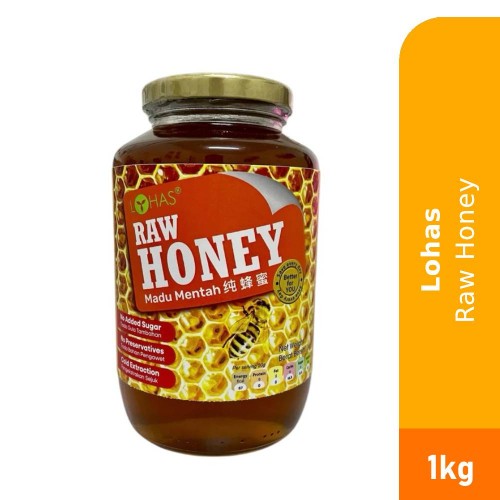 LOHAS Raw Honey 1kg Madu Asli, Original Madu, Pure Honey, 蜂蜜
