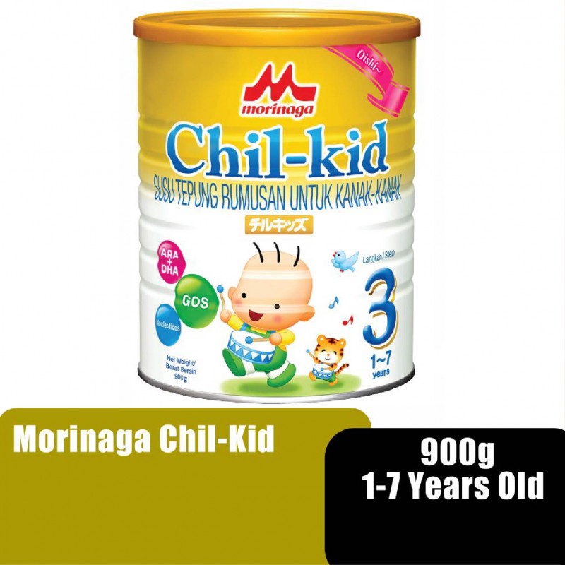 MORINAGA Chil-Kid Oishi Step 3 (1-7years) 900G - Milk Powder Susu Morinaga Child Kid 3
