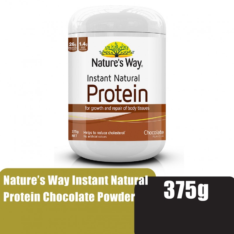 Nature's Way Daily Instant Protein Powder (Chocolate flavour)375g helps to reduce cholesterol -(Suitable for halal)