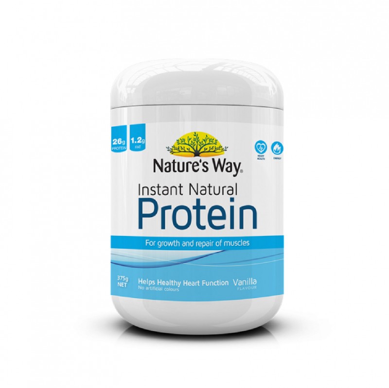 Nature's Way Daily Instant Protein Powder (Vanilla flavour)375g helps to reduce cholesterol -(Suitable for halal)
