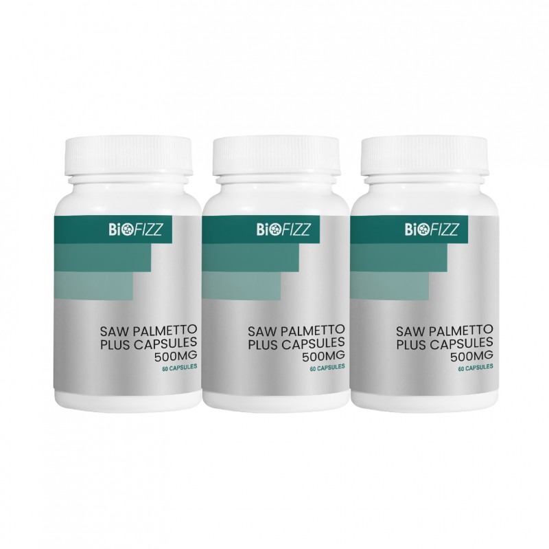 BIOFIZZ Saw Palmetto Plus Capsule 500mg 60'S X 3