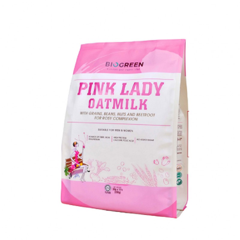 BIOGREEN Pink Lady Oatmilk Sachets Pack 11's x 30g