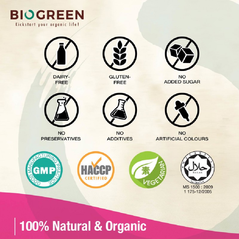 BIOGREEN Pink Lady Oatmilk Sachets Pack 11's x 30g