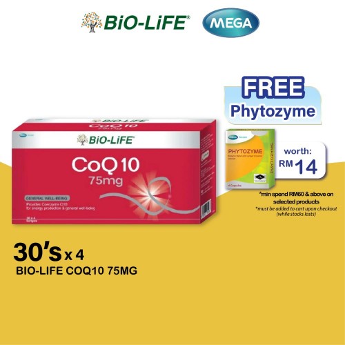 Bio-Life COQ10 75mg 30'S x 4