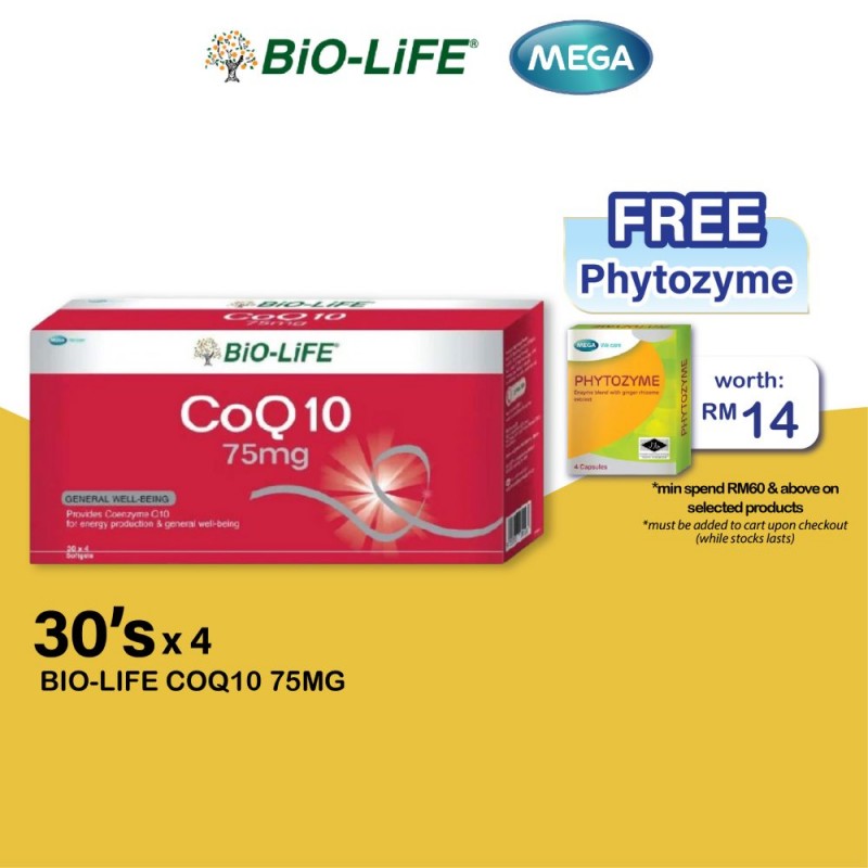 Bio-Life COQ10 75mg 30'S x 4