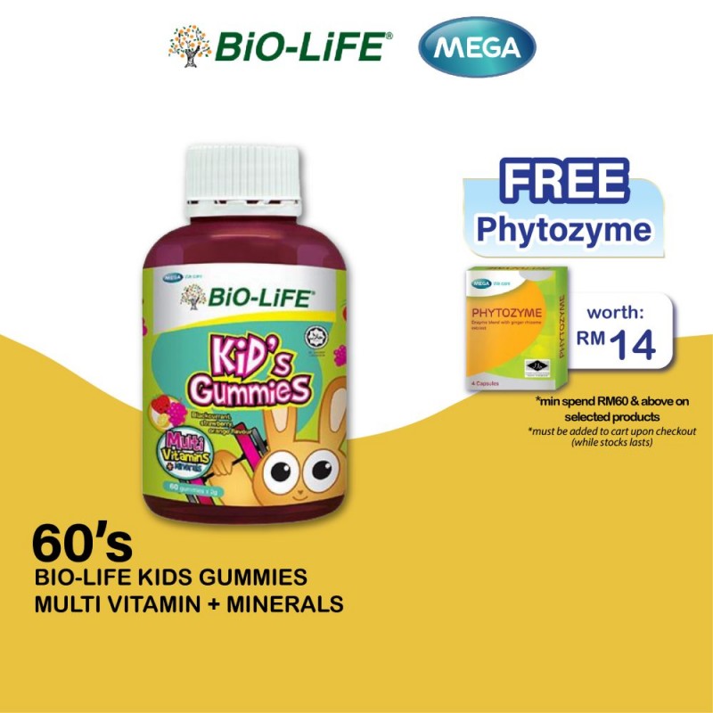 Bio-Life Kid's Gummies Multi Viatmin + Minerals 60'S