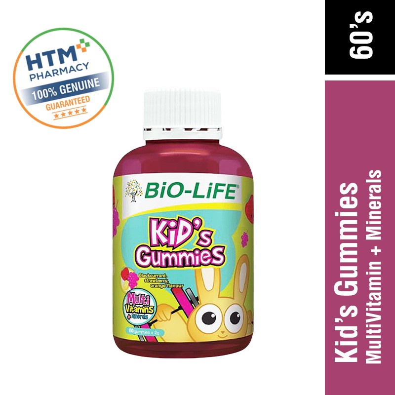 Bio-Life Kid's Gummies Multi Viatmin + Minerals 60'S