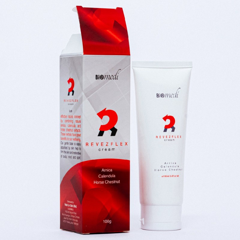 BIOMEDI Revezflex Cream with Calendula 100g for Muscle and Joint Pain Relief