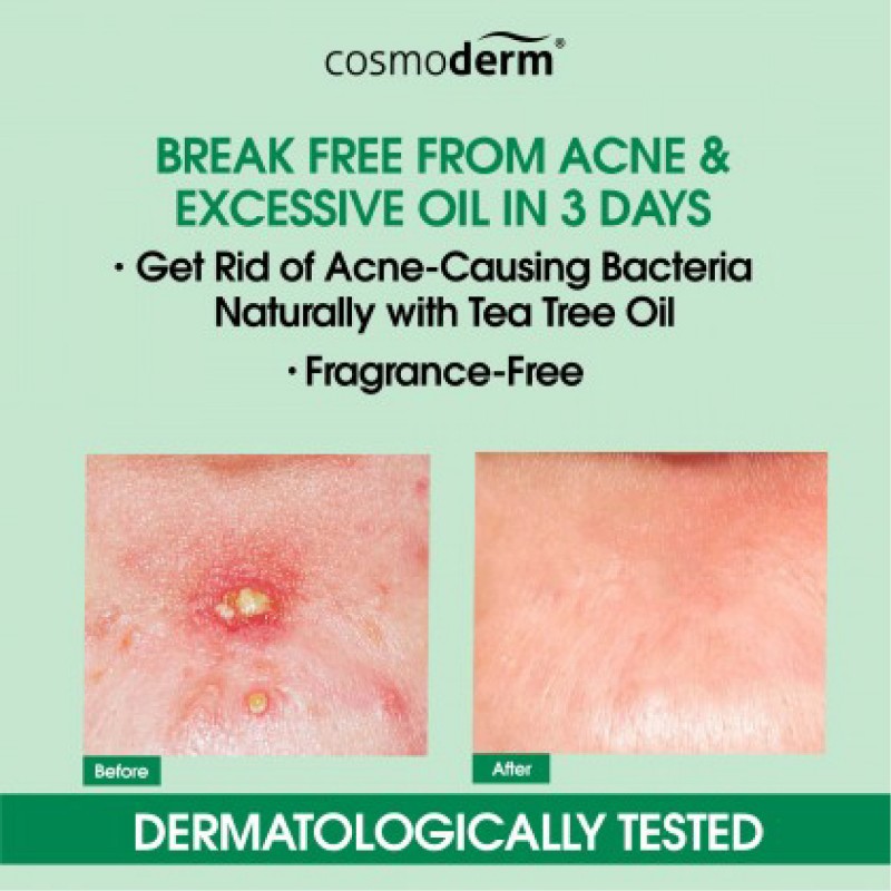 Cosmoderm Tea Tree Oil Body Wash 500ml