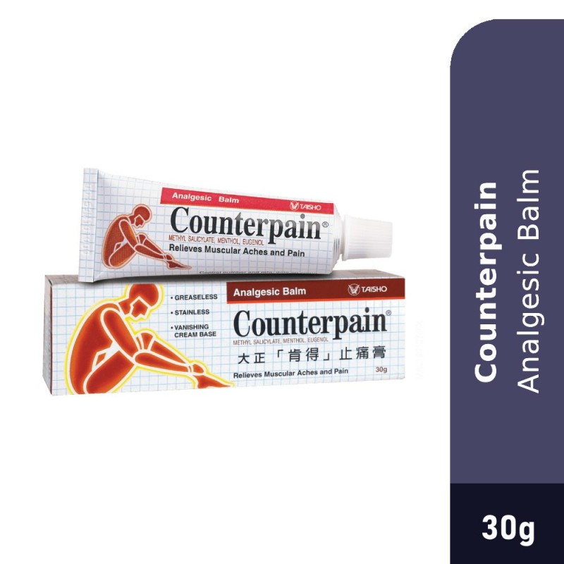 COUNTERPAIN Analgesic Cream 30g for Sore Muscle Relief