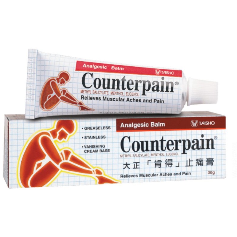 COUNTERPAIN Analgesic Cream 30g for Sore Muscle Relief