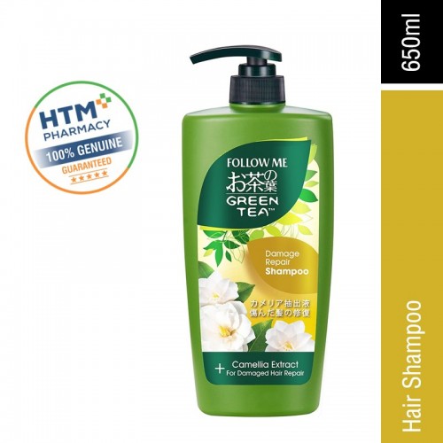 Follow Me Greentea Shampoo 650ML - Damage Repair