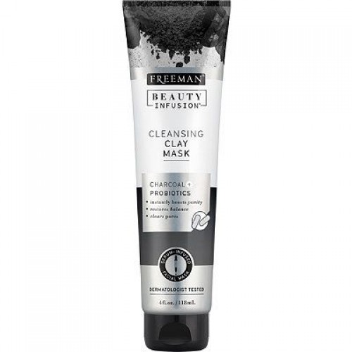 Freeman Beauty Infusion CLEANSING Charcoal + Probiotics Clay Mask 118ml