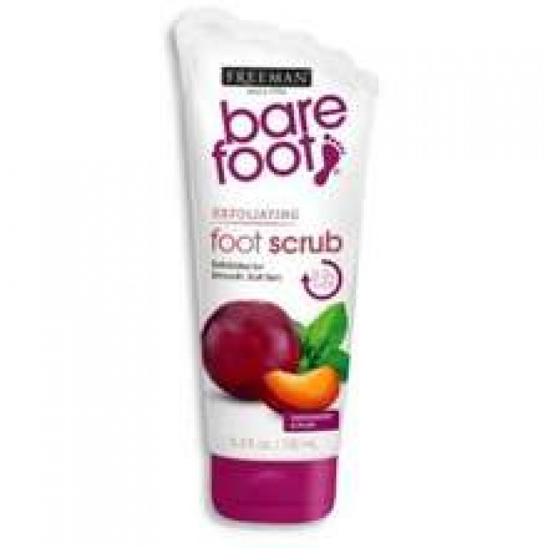 Freeman Bare Foot Peppermint & Plum Foot Scrub 5.3Oz/150ml