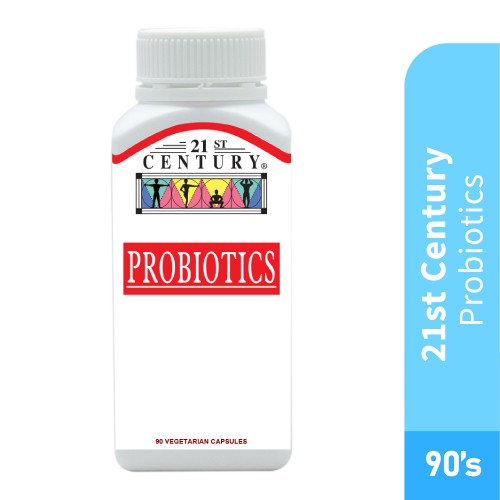 21ST CENTURY Probiotics 90's for Digestive Health with Probiotic Prebiotic, Probiotic Supplement