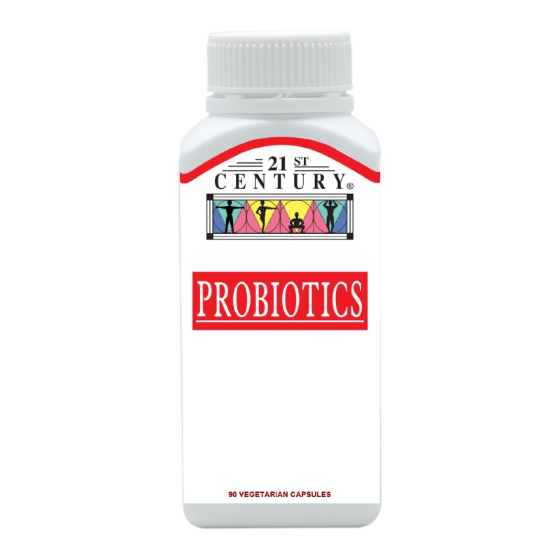 21ST CENTURY Probiotics 90's for Digestive Health with Probiotic Prebiotic, Probiotic Supplement