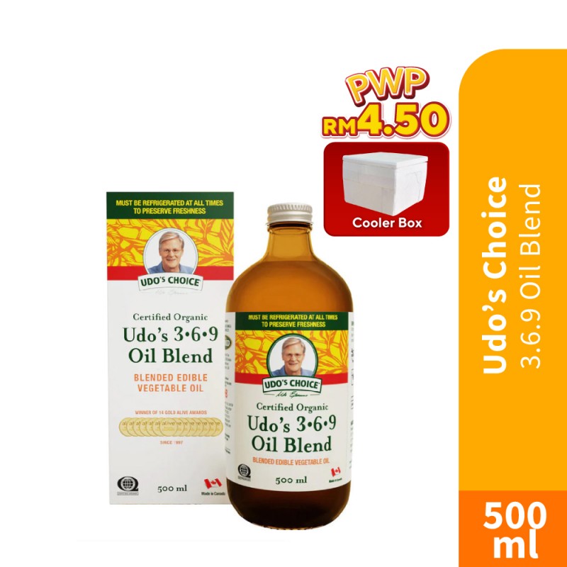 Udo's  3.6.9 Organic Vegetable Oil Blend 500ml