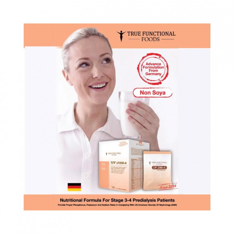 True Functional Foods Nutritional Whey Protein LP200-A 15's for Stage 1 to Stage 4 pre-dialysis patient