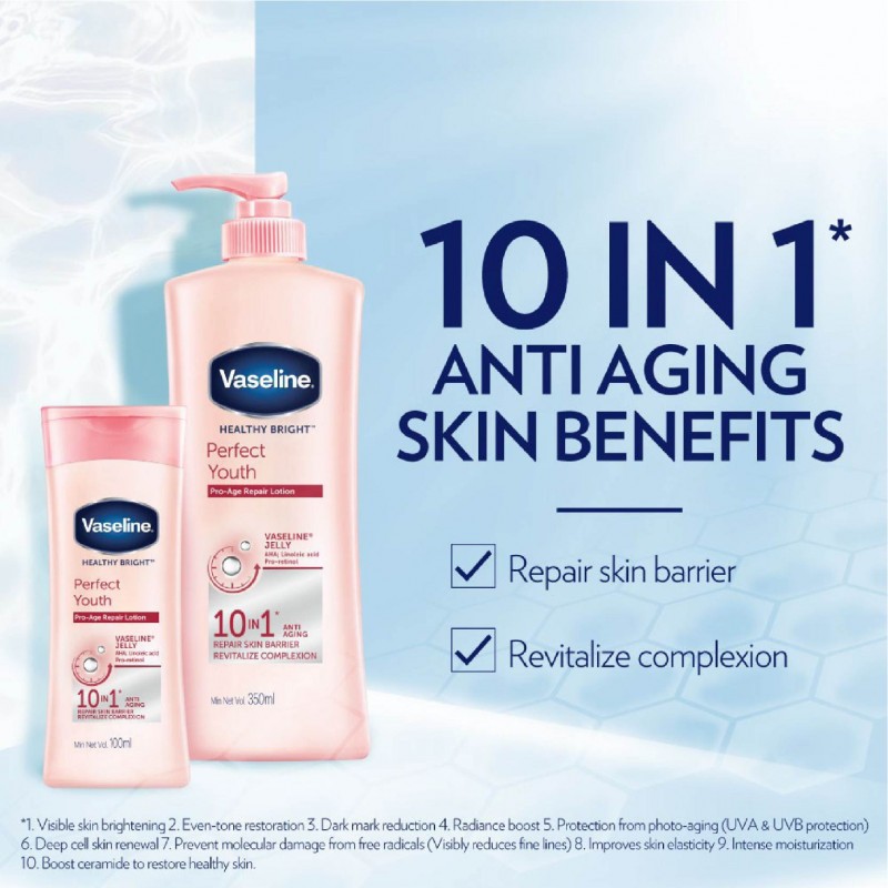 Vaseline Healthy Bright Perfect Youth Pro-Age Repair Lotion 350ml