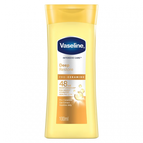VASELINE Deep Restore Pro Ceramide Lotion 100ml for Dry Skin, Body Lotion, Moisturizer