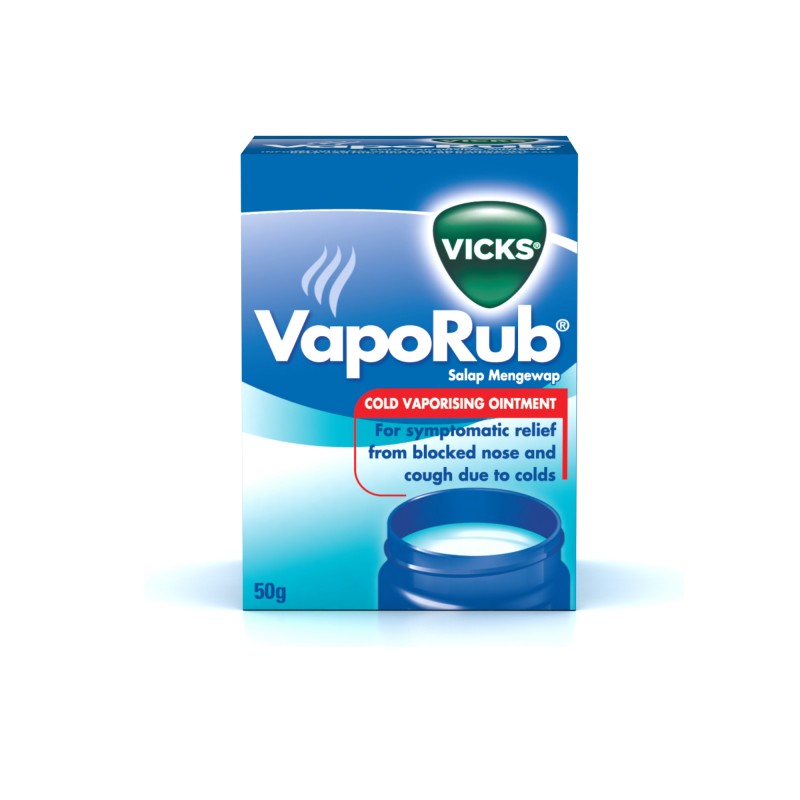 Vicks VapoRub Balm (Viks Vaporub, Minyak Cengkih, Minyak Resdung, 傷風膏, 伤风膏) - 50g 