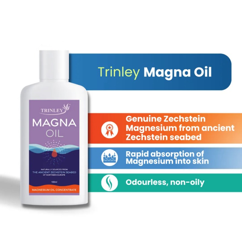 TRINLEY Magna Oil 100ml with Magnesium Oil Concentration