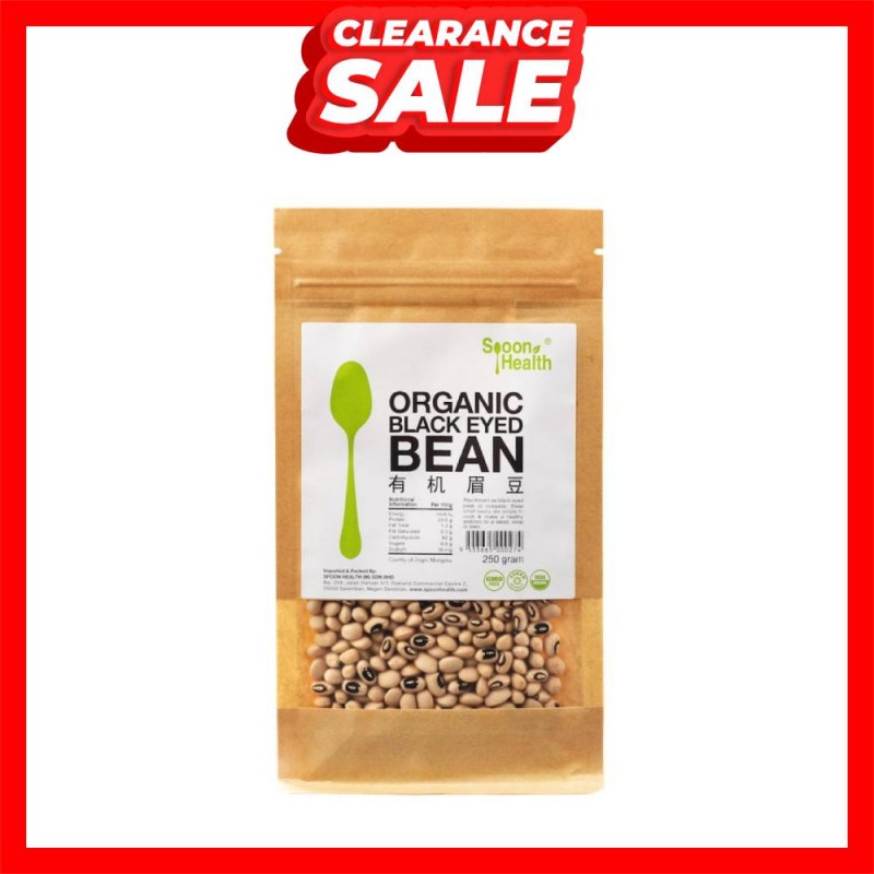[CLEARANCE] SPOON HEALTH Organic Black Eyed Bean 250g-Bean, Organic, Kacang (EXP: 11/25)